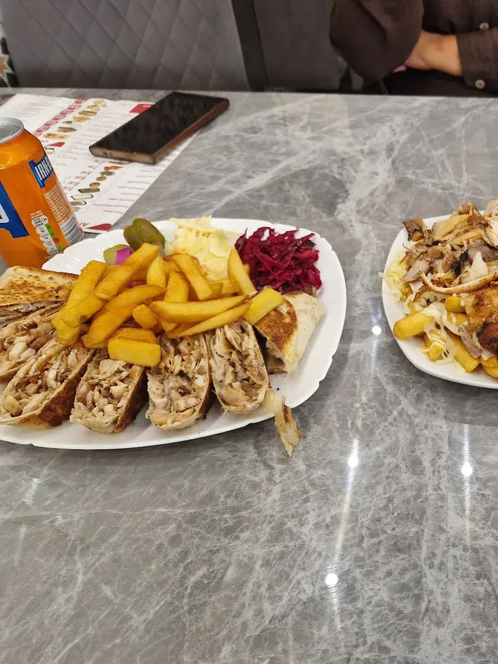 Shawarma wrap platter at Rosto Shawarma